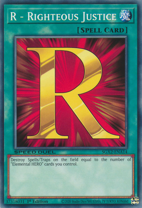 R - Righteous Justice [SGX2-ENA14] Common | Jomio and Rueliete's Cards and Comics