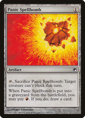 Panic Spellbomb [Scars of Mirrodin] | Jomio and Rueliete's Cards and Comics