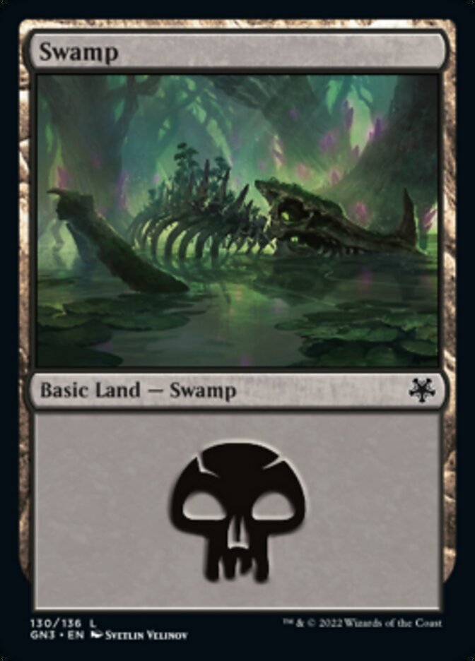 Swamp (130) [Game Night: Free-for-All] | Jomio and Rueliete's Cards and Comics