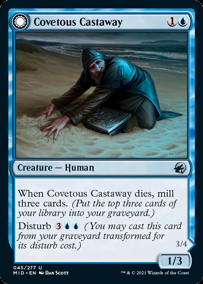 Covetous Castaway // Ghostly Castigator [Innistrad: Midnight Hunt] | Jomio and Rueliete's Cards and Comics