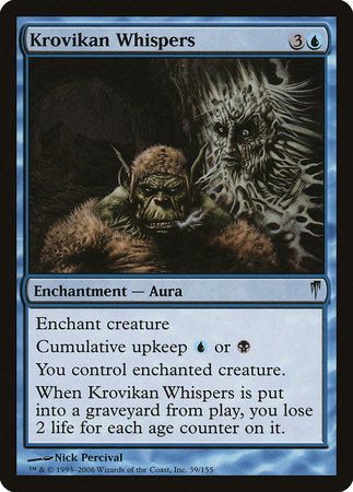 Krovikan Whispers [Coldsnap] | Jomio and Rueliete's Cards and Comics