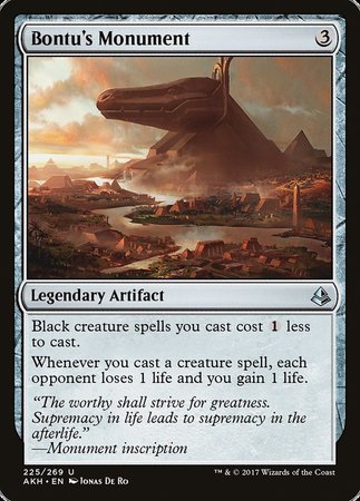 Bontu's Monument [Amonkhet] | Jomio and Rueliete's Cards and Comics