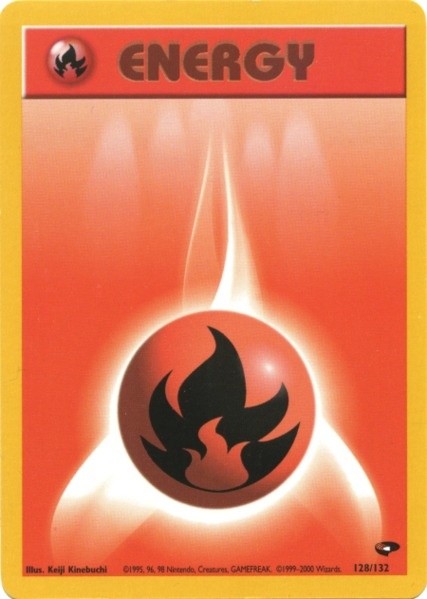 Fire Energy (128/132) [Gym Challenge Unlimited] | Jomio and Rueliete's Cards and Comics