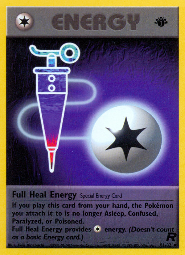 Full Heal Energy (81/82) [Team Rocket 1st Edition] | Jomio and Rueliete's Cards and Comics