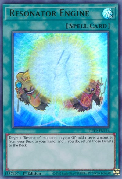 Resonator Engine [GFTP-EN114] Ultra rare | Jomio and Rueliete's Cards and Comics