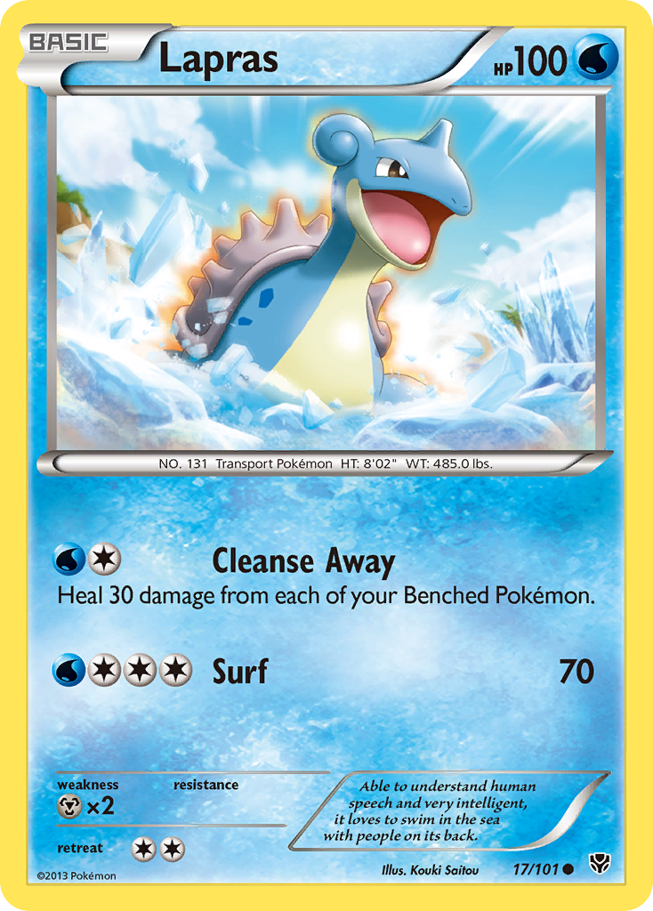 Lapras (17/101) [Black & White: Plasma Blast] | Jomio and Rueliete's Cards and Comics