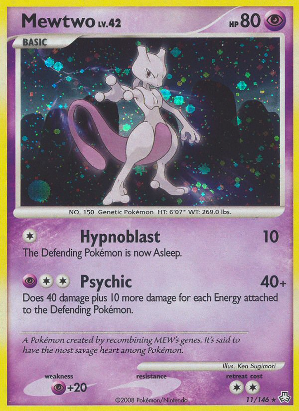 Mewtwo (11/146) [Diamond & Pearl: Legends Awakened] | Jomio and Rueliete's Cards and Comics