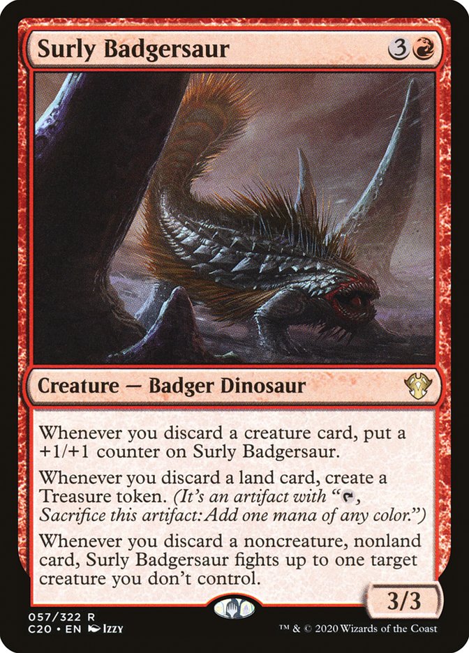 Surly Badgersaur [Commander 2020] | Jomio and Rueliete's Cards and Comics