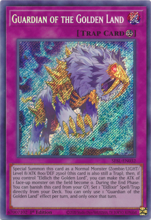 Guardian of the Golden Land [SESL-EN032] Secret Rare | Jomio and Rueliete's Cards and Comics