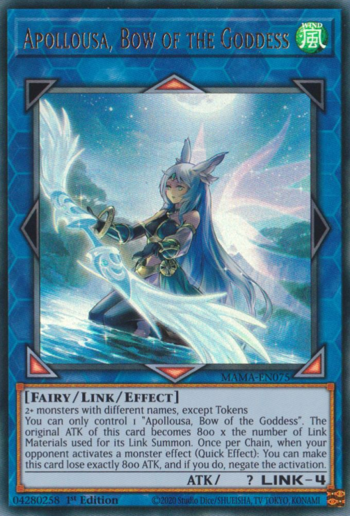 Apollousa, Bow of the Goddess [MAMA-EN075] Ultra Rare | Jomio and Rueliete's Cards and Comics