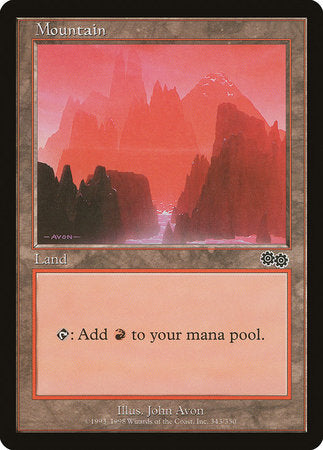 Mountain (343) [Urza's Saga] | Jomio and Rueliete's Cards and Comics