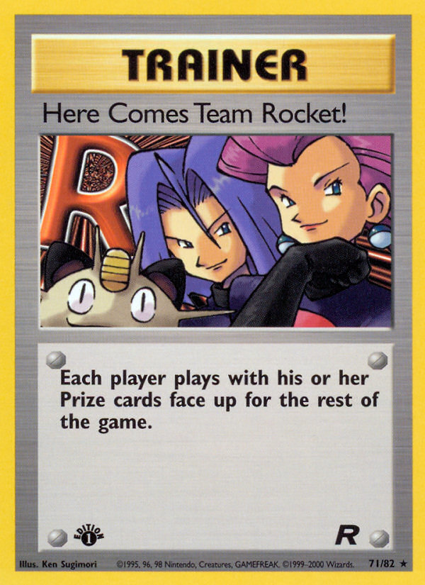 Here Comes Team Rocket! (71/82) [Team Rocket 1st Edition] | Jomio and Rueliete's Cards and Comics