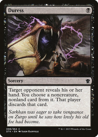 Duress [Dragons of Tarkir] | Jomio and Rueliete's Cards and Comics