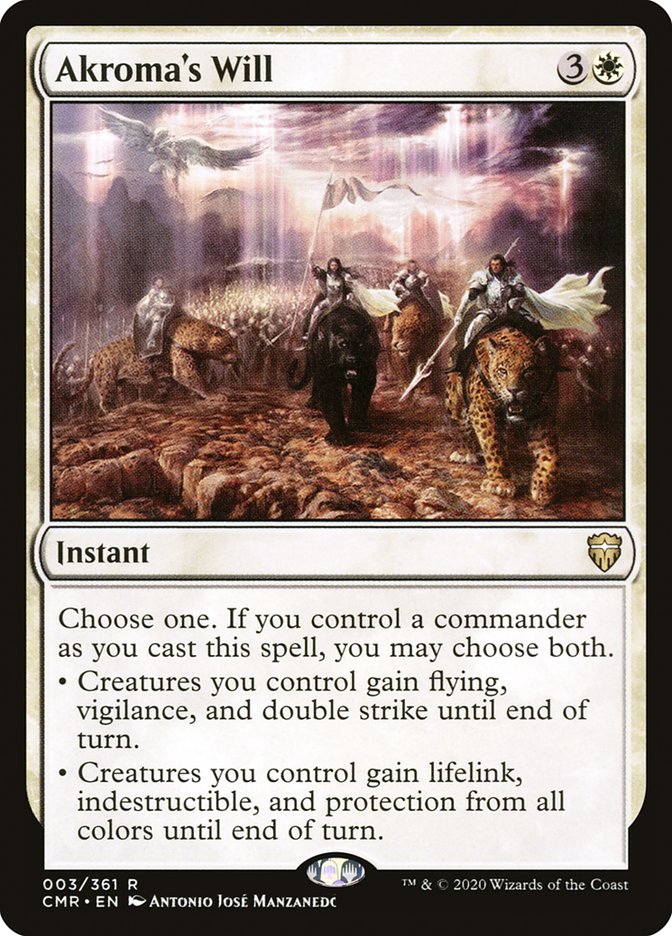 Akroma's Will [Commander Legends] | Jomio and Rueliete's Cards and Comics