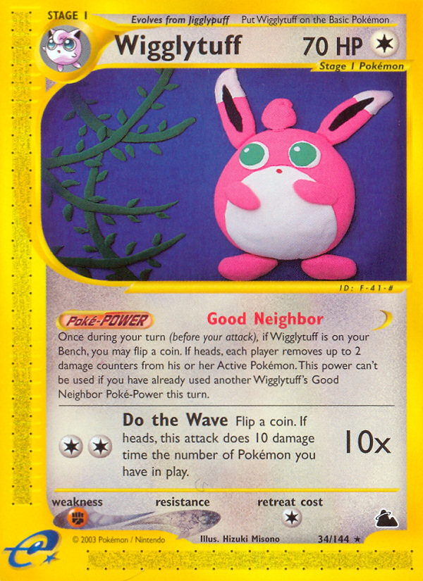 Wigglytuff (34/144) [Skyridge] | Jomio and Rueliete's Cards and Comics