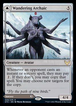 Wandering Archaic // Explore the Vastlands [Strixhaven: School of Mages] | Jomio and Rueliete's Cards and Comics