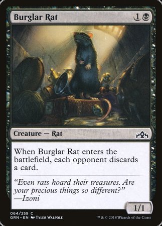 Burglar Rat [Guilds of Ravnica] | Jomio and Rueliete's Cards and Comics