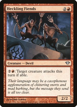 Heckling Fiends [Dark Ascension] | Jomio and Rueliete's Cards and Comics
