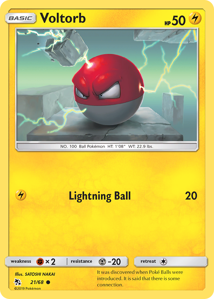 Voltorb (21/68) [Sun & Moon: Hidden Fates] | Jomio and Rueliete's Cards and Comics