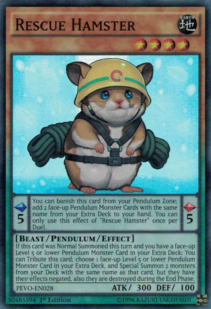 Rescue Hamster [PEVO-EN028] Super Rare | Jomio and Rueliete's Cards and Comics