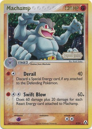 Machamp (9/92) (Stamped) [EX: Legend Maker] | Jomio and Rueliete's Cards and Comics