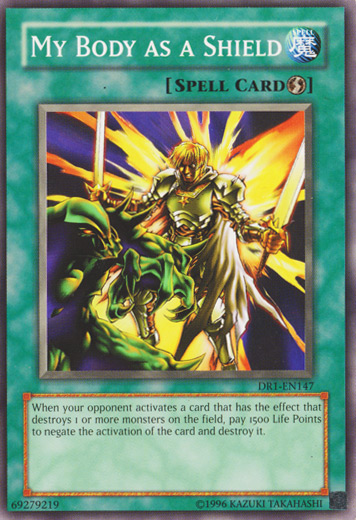 My Body as a Shield [DR1-EN147] Common | Jomio and Rueliete's Cards and Comics