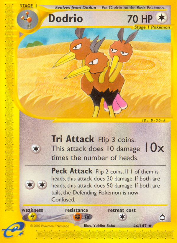 Dodrio (46/147) [Aquapolis] | Jomio and Rueliete's Cards and Comics