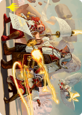 Lorehold Command Art Card (Gold-Stamped Signature) [Strixhaven: School of Mages Art Series] | Jomio and Rueliete's Cards and Comics