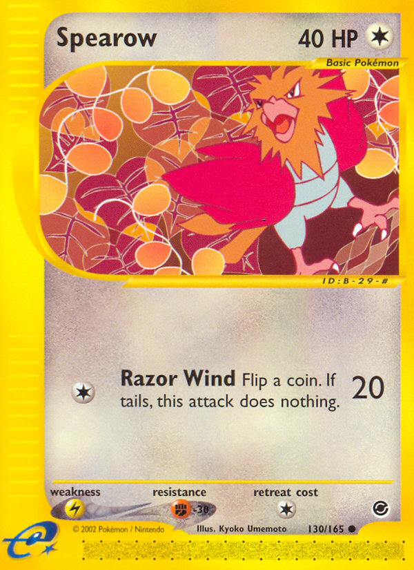 Spearow (130/165) [Expedition: Base Set] | Jomio and Rueliete's Cards and Comics