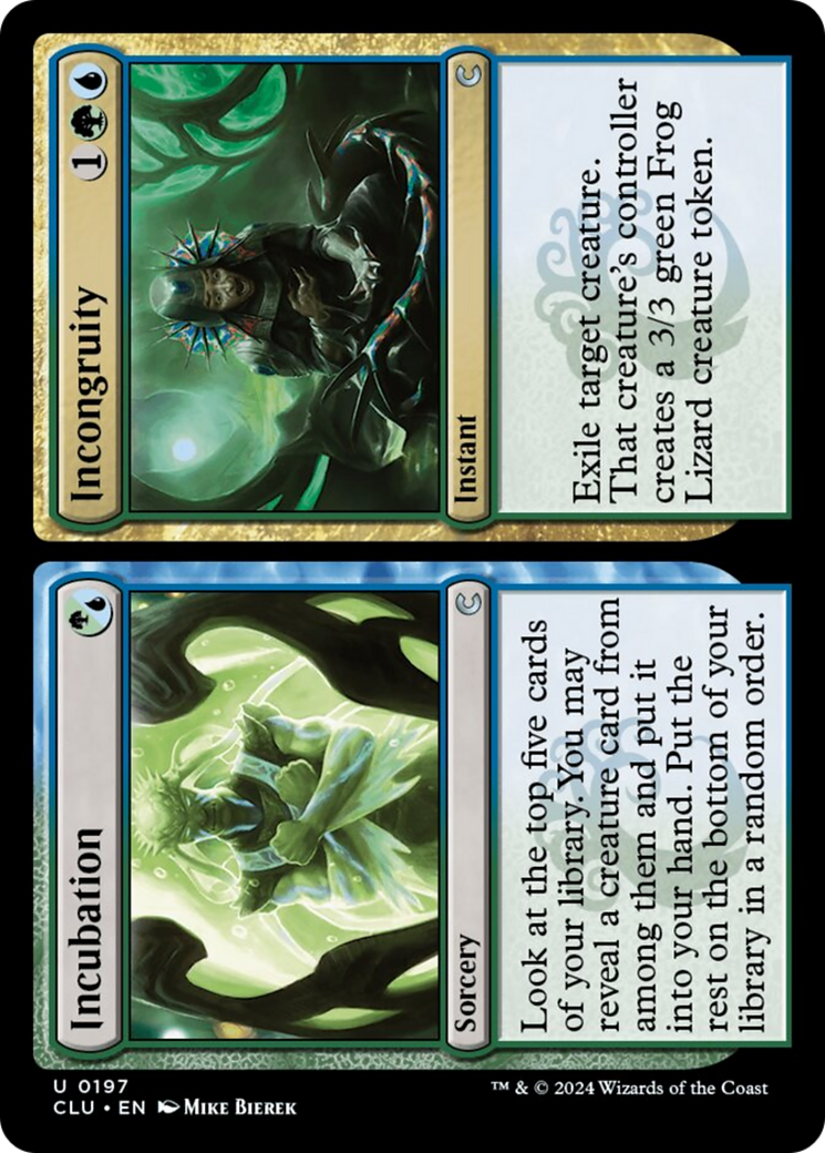 Incubation // Incongruity [Ravnica: Clue Edition] | Jomio and Rueliete's Cards and Comics