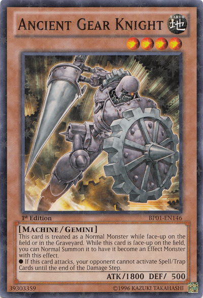Ancient Gear Knight [BP01-EN146] Starfoil Rare | Jomio and Rueliete's Cards and Comics
