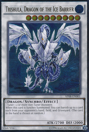 Trishula, Dragon of the Ice Barrier [AP08-EN001] Ultimate Rare | Jomio and Rueliete's Cards and Comics