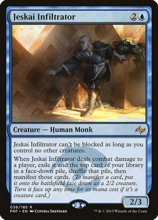 Jeskai Infiltrator [Fate Reforged] | Jomio and Rueliete's Cards and Comics