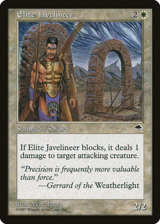 Elite Javelineer [Tempest] | Jomio and Rueliete's Cards and Comics