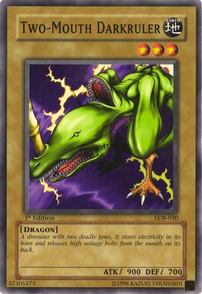 Two-Mouth Darkruler [LOB-030] Common | Jomio and Rueliete's Cards and Comics