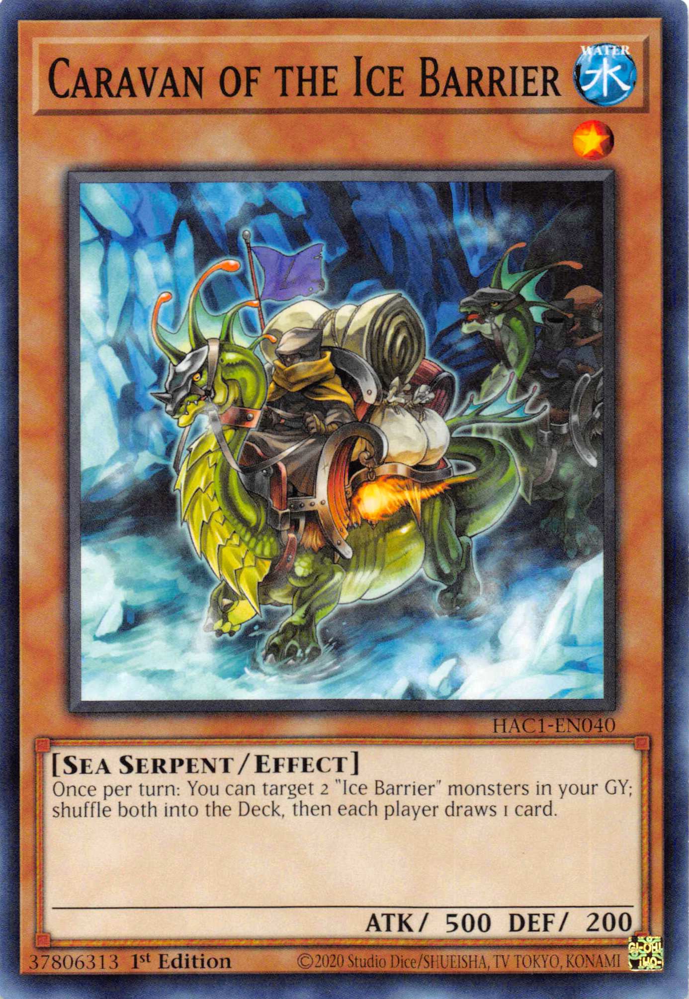 Caravan of the Ice Barrier (Duel Terminal) [HAC1-EN040] Parallel Rare | Jomio and Rueliete's Cards and Comics