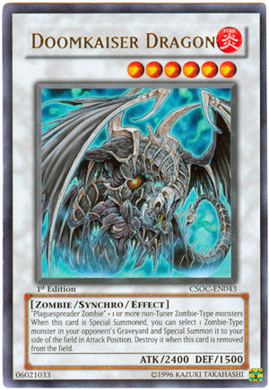 Doomkaiser Dragon [CSOC-EN043] Ultra Rare | Jomio and Rueliete's Cards and Comics