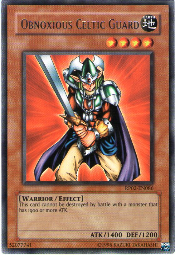 Obnoxious Celtic Guard [RP02-EN086] Rare | Jomio and Rueliete's Cards and Comics