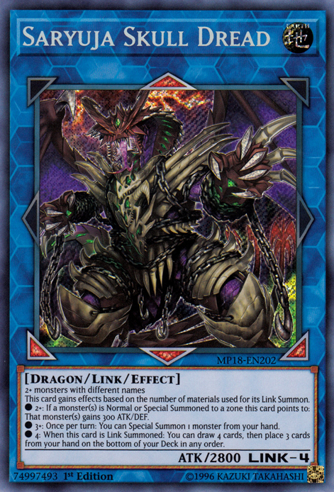 Saryuja Skull Dread [MP18-EN202] Secret Rare | Jomio and Rueliete's Cards and Comics