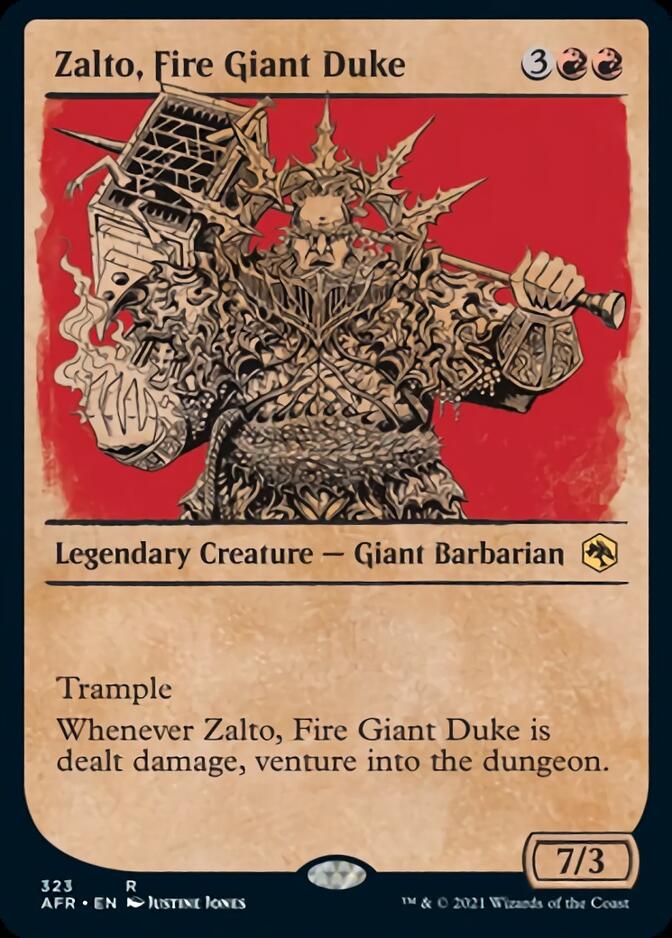 Zalto, Fire Giant Duke (Showcase) [Dungeons & Dragons: Adventures in the Forgotten Realms] | Jomio and Rueliete's Cards and Comics