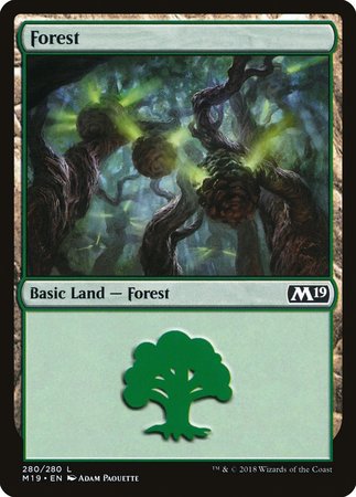 Forest (280) [Core Set 2019] | Jomio and Rueliete's Cards and Comics
