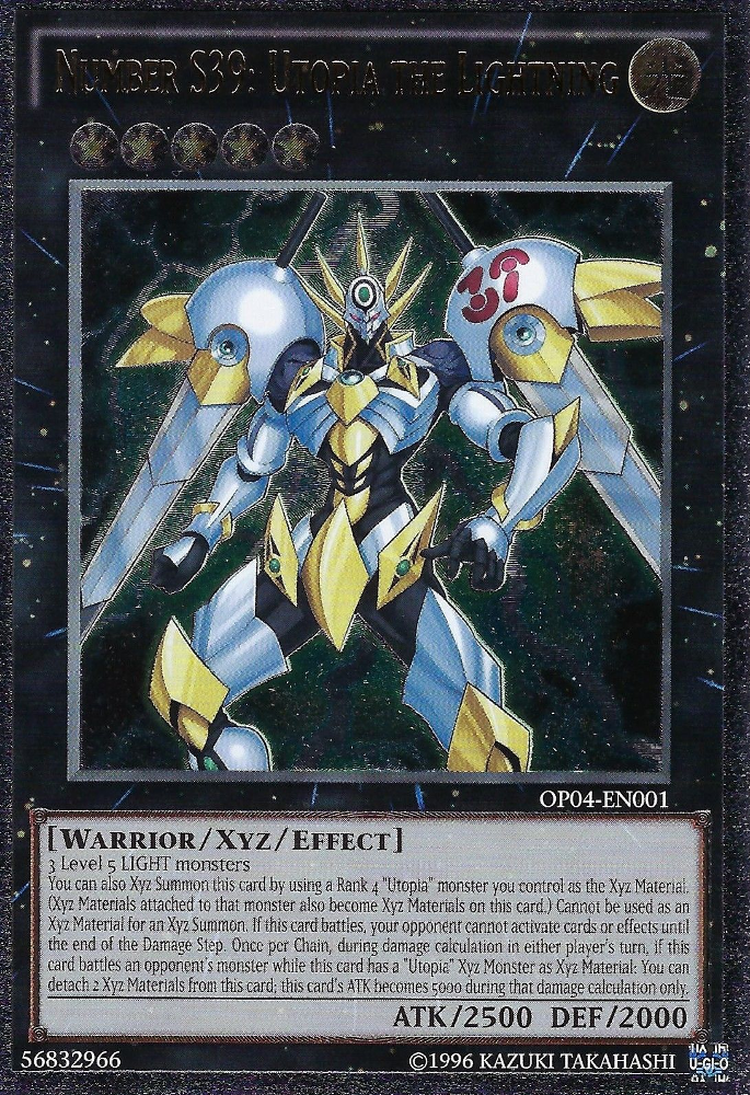 Number S39: Utopia the Lightning [OP04-EN001] Ultimate Rare | Jomio and Rueliete's Cards and Comics