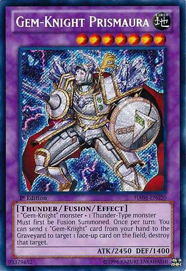 Gem-Knight Prismaura [HA06-EN020] Secret Rare | Jomio and Rueliete's Cards and Comics