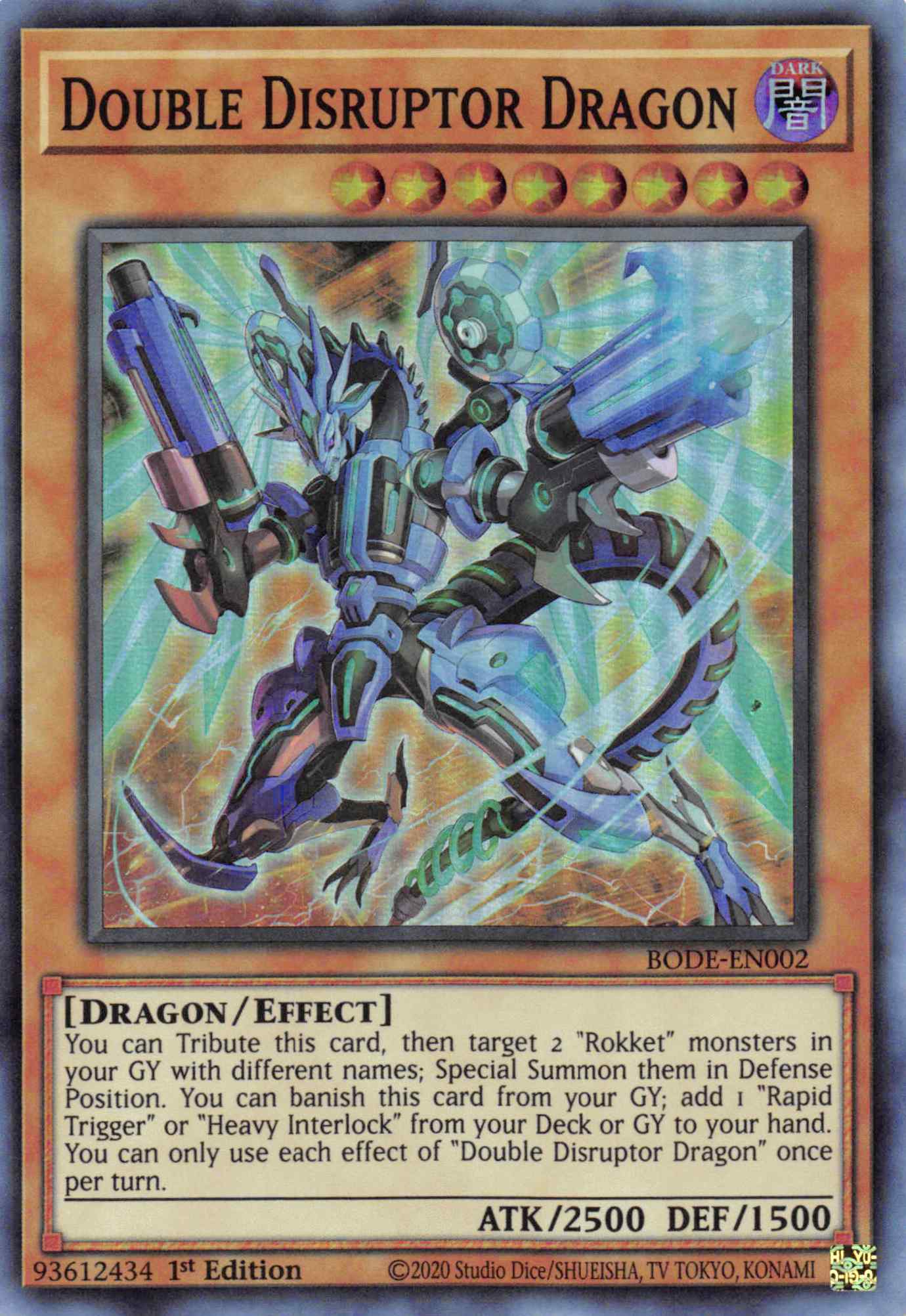 Double Disrupter Dragon [BODE-EN002] Super Rare | Jomio and Rueliete's Cards and Comics