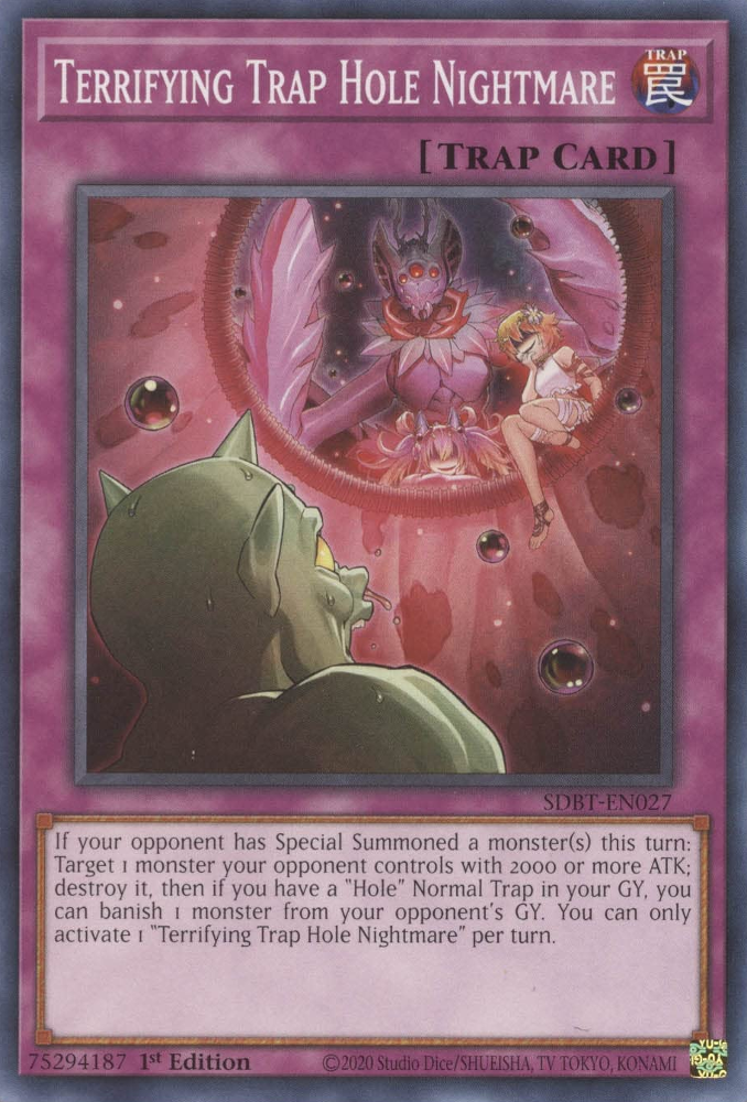 Terrifying Trap Hole Nightmare [SDBT-EN027] Common | Jomio and Rueliete's Cards and Comics