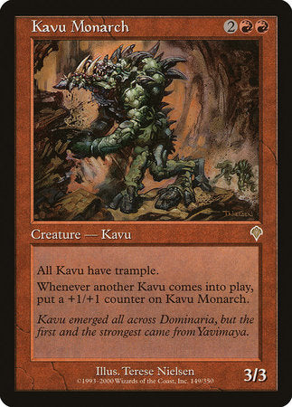 Kavu Monarch [Invasion] | Jomio and Rueliete's Cards and Comics