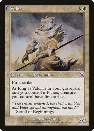 Valor [Time Spiral Timeshifted] | Jomio and Rueliete's Cards and Comics