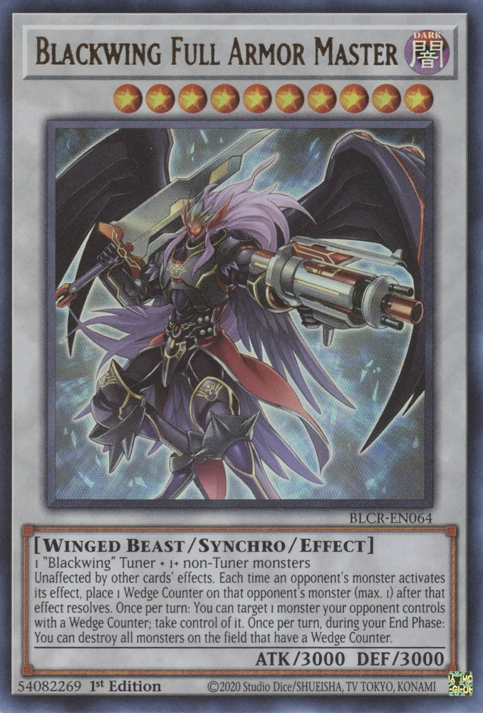 Blackwing Full Armor Master [BLCR-EN064] Ultra Rare | Jomio and Rueliete's Cards and Comics