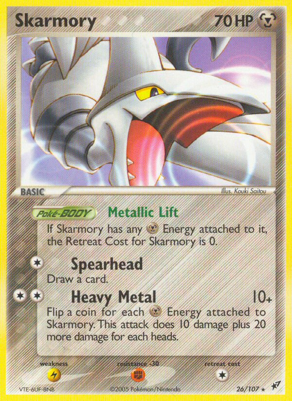Skarmory (26/107) [EX: Deoxys] | Jomio and Rueliete's Cards and Comics