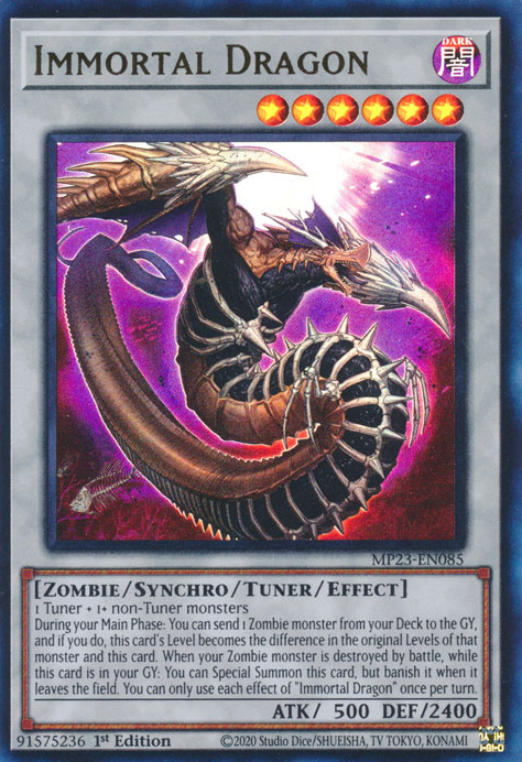 Immortal Dragon [MP23-EN085] Ultra Rare | Jomio and Rueliete's Cards and Comics